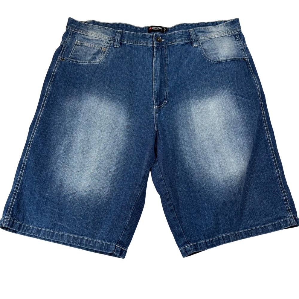 Southpole Relaxed Fit Denim Shorts Mens 46 Blue Baggy Y2K Hip Hop Skater